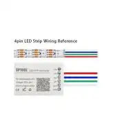 Címezhető LED szalag vezérlő, WiFi, AP / STA mód, 5...24V DC, 5.5 / 2.1mm DC aljzat