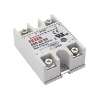 Szilárdtest relé (SSR), 1 csatornás egyenáramú, 60A, 3...32V DC, 5...60V DC, azonnali kapcsolás, csavarható