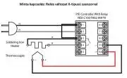 PID hőfokszabályzó 1372°C REX-C100 + szenzor, ALARM 1 funkció