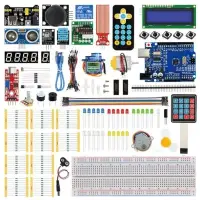 UNO R3 CH340 SMD IC-vel, szuper bővített kezdőkészlet, rekeszes dobozban, Arduino IDE kompatibilis