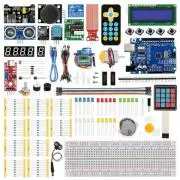 UNO R3 CH340 SMD IC-vel, szuper bővített kezdőkészlet, rekeszes dobozban, Arduino IDE kompatibilis