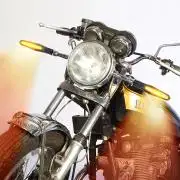 LEDes index fútófény, motor első vagy hátsó, irányjelző LED, vékony , 96mm