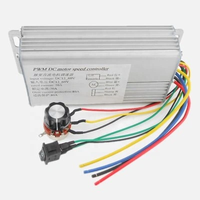 DC motor fordulatszám szabályzó kijelzővel, irányváltóval, PWM, 10...50V, 40A[duplicated]