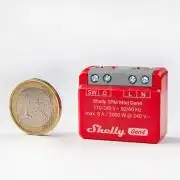 Shelly 1PM Mini Gen4 egy áramkörös Wi-Fi + Bluetooth / Zigbee 3.0 multi-protokoll okosrelé, Matter kompatibilis (8A)