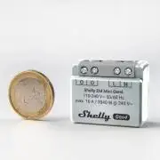 Shelly EM Mini Gen4 – egy áramkörös fogyasztásmérő (16A), Wi-Fi, Bluetooth, Matter, Zigbee