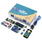UNO R3 CH340 SMD IC-vel, szuper bővített kezdőkészlet, rekeszes dobozban, Arduino IDE kompatibilis