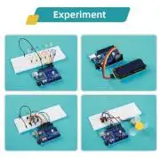 UNO R3 CH340 SMD IC-vel, szuper bővített kezdőkészlet, rekeszes dobozban, Arduino IDE kompatibilis
