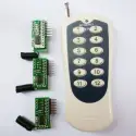 12 csatornás távirányító osztott 3x4 vevő egység