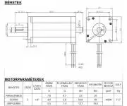 28Nm Léptetőmotor, Bipoláris, Hibrid