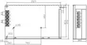 Stabilizált tápegység 230V/24V 50W