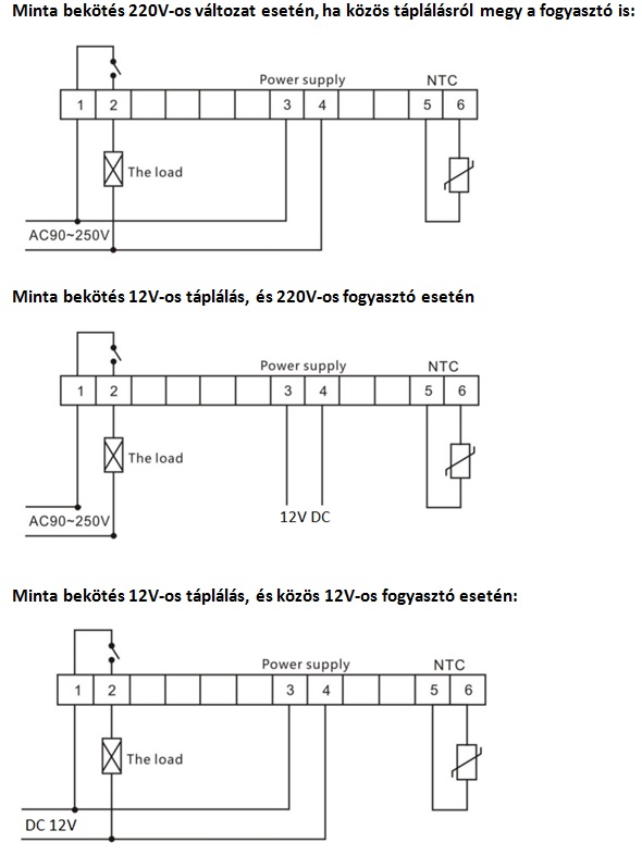 Hűtő termosztát kimérése