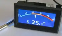 Mini Grafikus Digitális Hőmérő Gauge