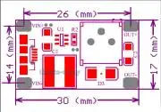 Felkonvertáló, micro USB 5V bemenet