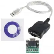  USB 2.0 - RS232/485 Adapter Kábel, Hossz: 60cm