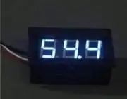 Kijelző, volt, feszültség, Kék