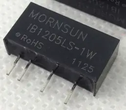 DC/DC converter 1W isolated REGULATED Mornsun IB1205LS-1W