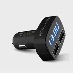 Szivargyujtós USB töltő és feszültség kijelző