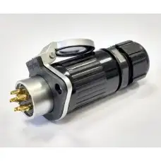 Csatlakozó, IP55 védettség, 5 pin, 30A