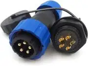 Csatlakozó, IP68 védettség, 5 pin, 25A