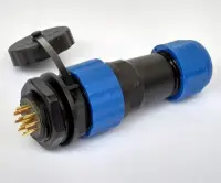 Csatlakozó, IP68 védettség, 12 pin, 5A