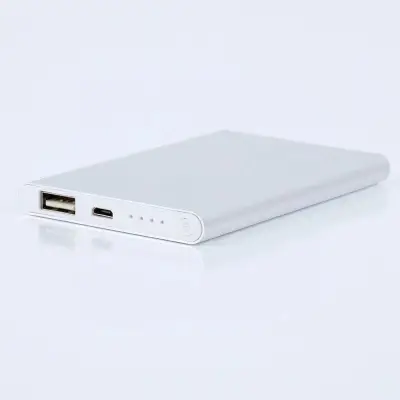 Power bank, 4000 mAh - ezüst