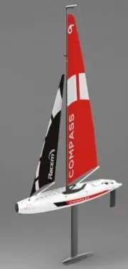             TW (Volantex): Żaglówka Compass RG65 2CH 2.4Ghz RTR         