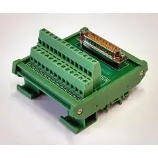 DB25 D-sub Interfész modul DIN sínre