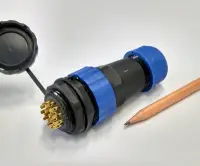 Csatlakozó 28mm IP68 védettség, 16 pin, 10A