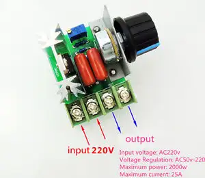2000W high power electronic regulator SCR dimming speed governor