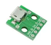 Micro USB modul, beépíthető csatlakozó, 5-pines