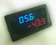 DC +/- 50A 20V Positive Negative Current Voltage Combo Meter Battery Monitor
