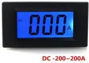 DC -200A~200A Digital Blue LCD Ammeter Test Positive and Negative Current Meter