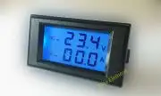 DC Blue Panel Meter +-200V +-30A Positive Negative Current Voltage Ampere Detector