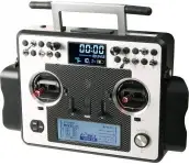 FrSky: Aparatura FrSky Taranis X9E MODE2 + odbiornik X6R + walizka EVA