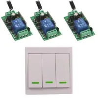 Távirányítós Kapcsoló, villanykapcsoló + 3 vevőegység