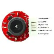Hightorque Turbo worm Geared motor GW370 DC24V 11RPM motor with encoder
