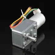 Hightorque Turbo worm Geared motor GW370 DC24V 11RPM motor with encoder