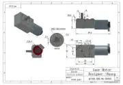 Hightorque Turbo worm Geared motor GW370 DC24V 11RPM motor with encoder