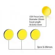 CO2 lézer tükör és lencse tartó készlet