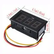 Kijelző, volt, feszültség, Piros