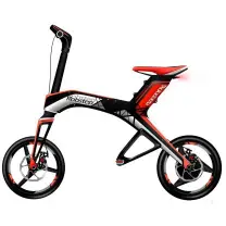 Robstep X1S Tesla-vörös elektromos e-bike – 25km/h – 336Wh akkumulátor