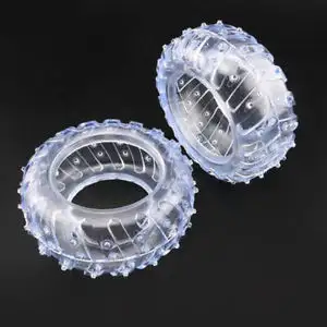 1:10 Rubber Tire Wheels Transparent DIY RC Model Toy Car Wheel Part 65mm