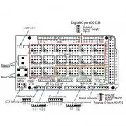 Arduino Mega 2560 nagy kiegészítő szenzor pajzs