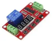 Időzítő relé modul panel, programozható