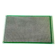 Prototipus PCB panel, breadboard, 9x15cm, egy oldalas