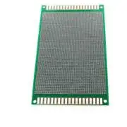 Prototipus PCB panel, breadboard, 9x15cm, egy oldalas