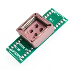 PLCC44 átalakító DIP40, IC teszt, socket programozás