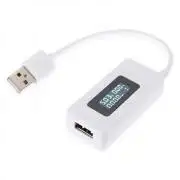 USB-s amper, áram, töltés mérő