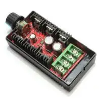 DC motor fordulatszám szabályzó kijelzővel, irányváltóval, PWM, 10...50V, 40A