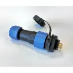 Csatlakozó, IP68 védettség, 16mm, 5A, 7 pin